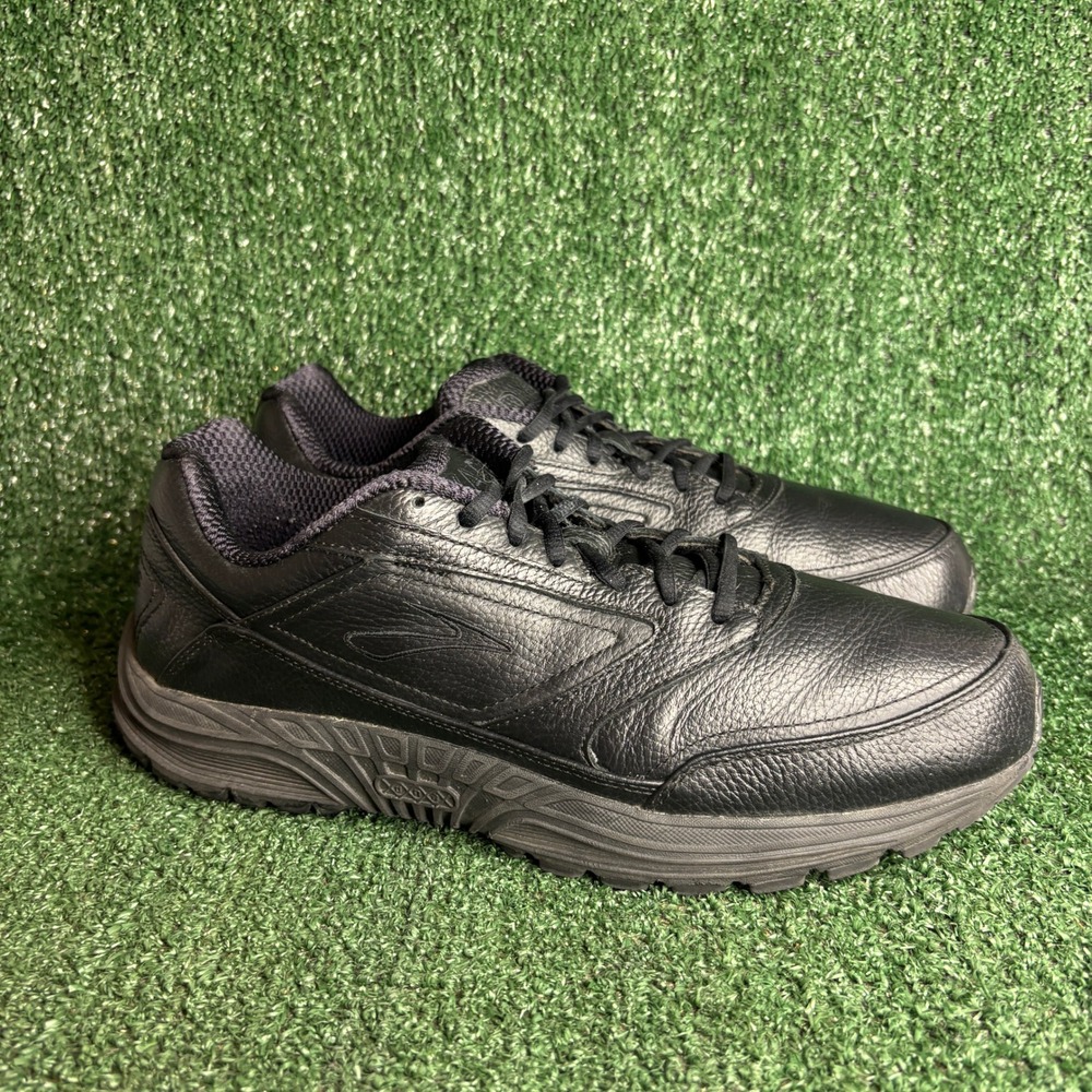 Brooks Dyad Walker Leather Comfort Orthopedic Walking Shoes Black Mens Size 13 D